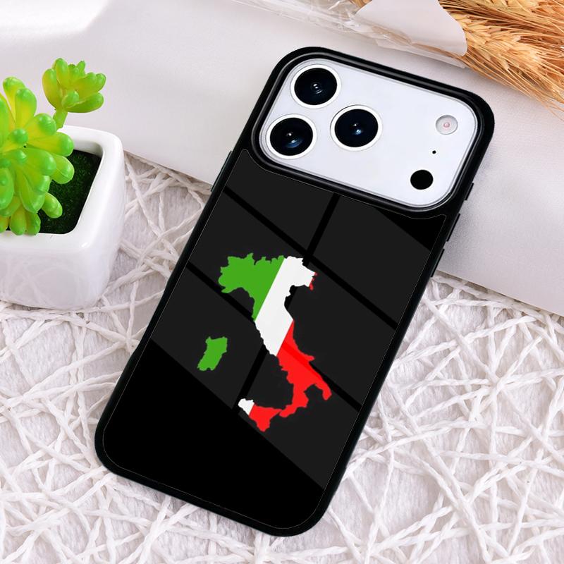 Italy Flag print Phone Case for iPhone 17 Air 16 15 11 12 14 13 Pro Max Shockproof Cover