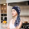 Women Vintage Turban Bonnet Hat with Elastic Wide Band Print Hijab Hat Bandana Headwrap Hat for Hair Loss Pastoral Hat