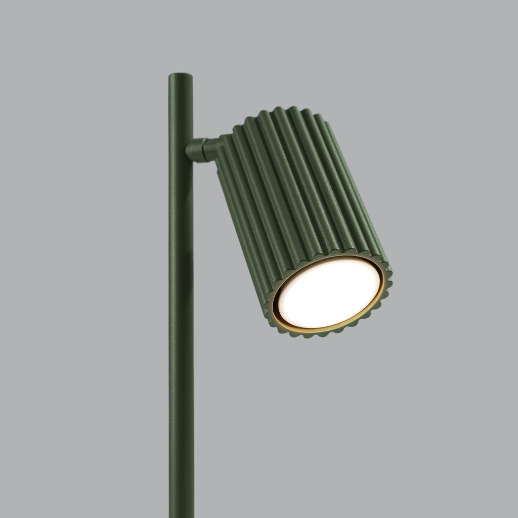 Lampa Biurkowa Karbon 1 Gu10 Zielony Oliwkowy Alu Sollux Sl.1624