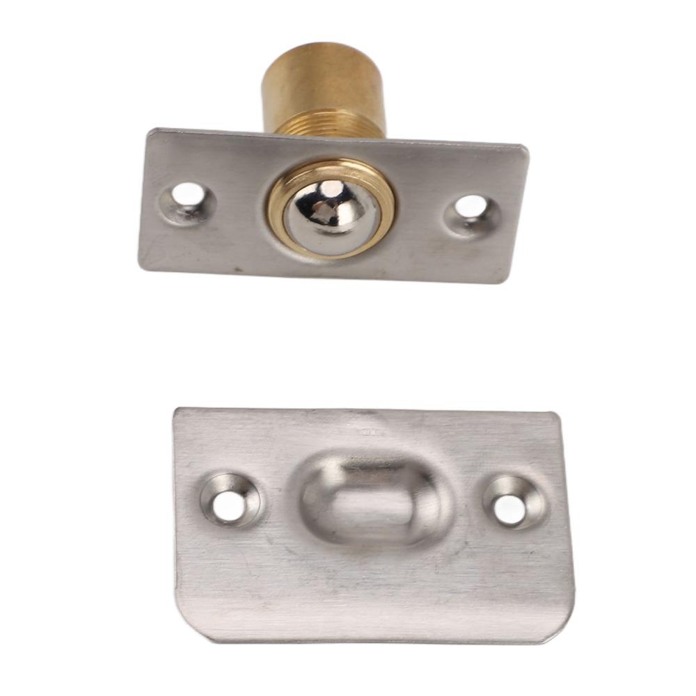 6pcs Stainless Steel Door Ball Catch Silver Closet Ball Latch Adjustable Ball Catch Interior Doors