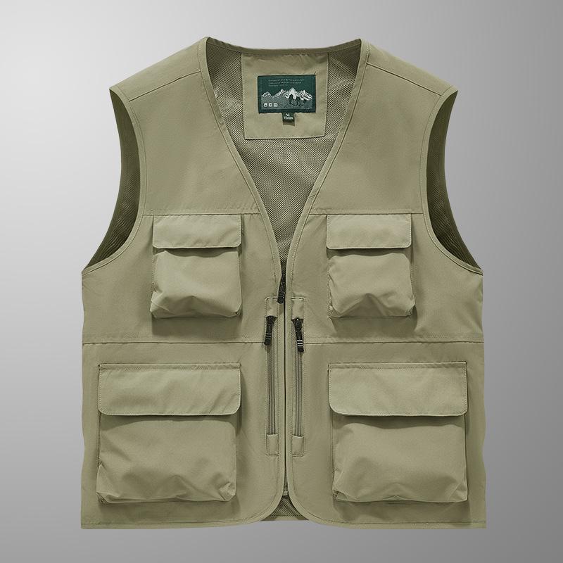 New Vest Workwear Multi-pocket Vest Men's Thin Outdoor Vest Outdoor Sports Vest Vest Vest