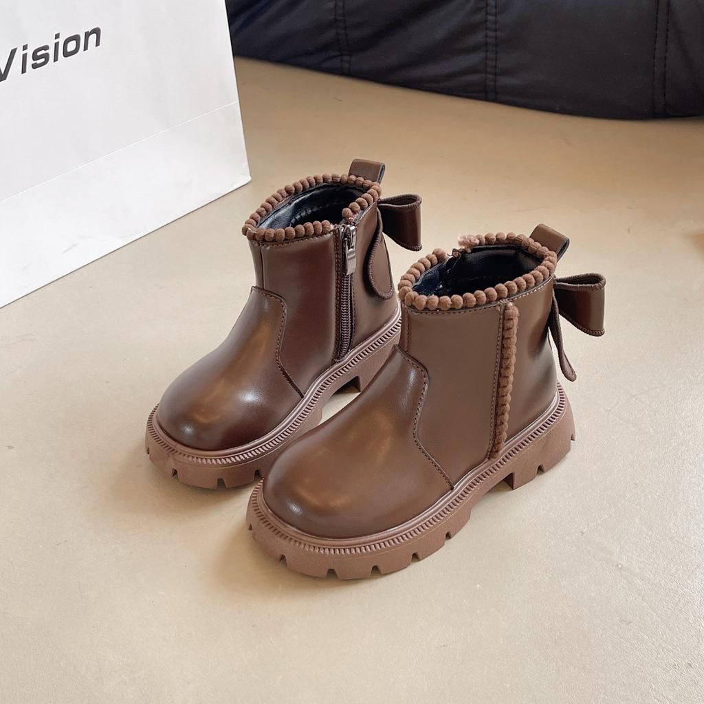 Ботинки Martin для девочек Новые осенние детские черные ботинки Показ мод для девочек Стильные короткие ботинки на весну и осень