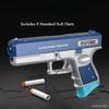 Детский пистолет-бластер с мягкими дротиками, реалистичный игрушечный пистолет, ручной пистолет с поролоновыми дротиками, детская интерактивная игрушка для стрельбы в помещении с 8 мягкими пулями