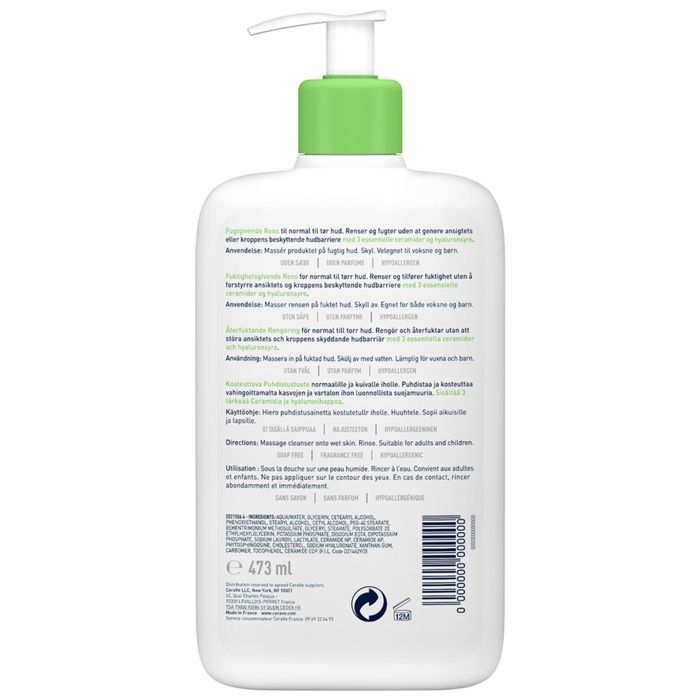 Cerave crème lavante hydratante 473ml
