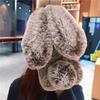 JAVY Plush Rabbit Cute Warm Phone Case Fur Cover For Iphone 17 Pro Max 16 16e 15 14 13 12 11 X XR XS 13 mini Furry Fluffy Cover