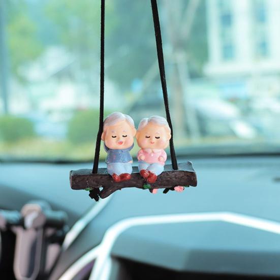 Подвесной кулон в виде кота для автомобиля, 3D-зеркало заднего вида с котом, подвесное украшение, милые аксессуары для подвесного интерьера автомобиля