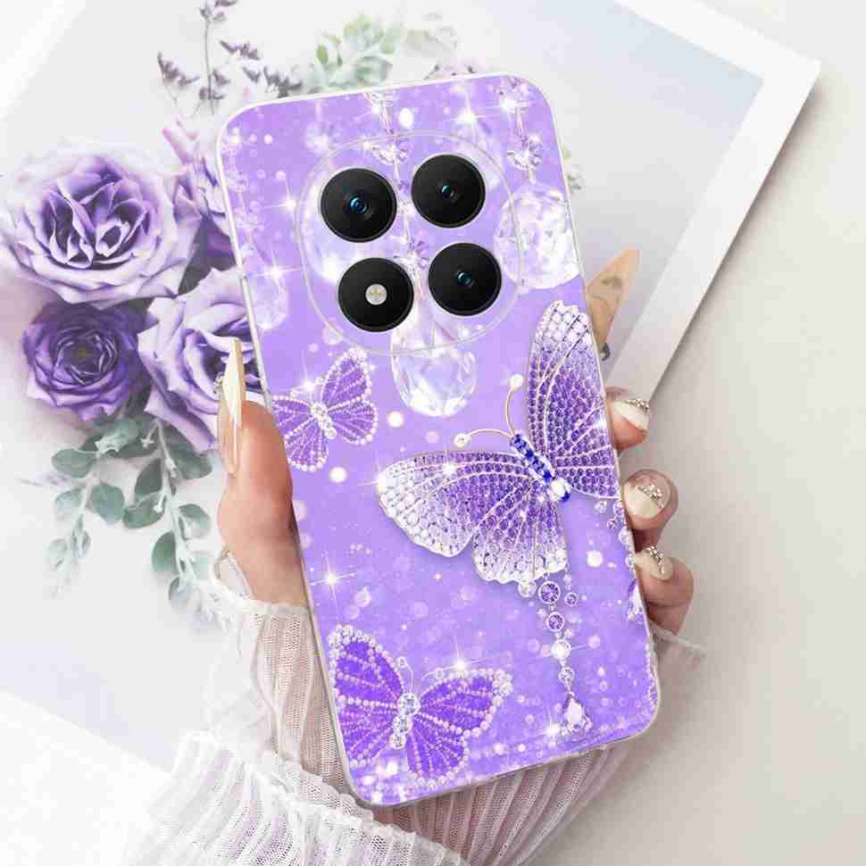 Для Xiaomi Redmi Note 15 Pro Plus ProPlus 5G Чехол Цветочный Мультяшный Чехол Мягкий Силиконовый Чехол Для Redmi Note 15 Pro+ Чехол