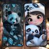 Soft TPU For Realme 11 10 9 Pro Plus GT2 GT3 GT5 C21 C25 C35 C53 C55 C67 Pro 5G Shockproof Phone Case Baby Panda Fundas Capa Bag