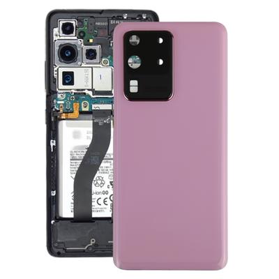Для Samsung Galaxy S20 Ultra задняя крышка аккумулятора с крышкой объектива камеры