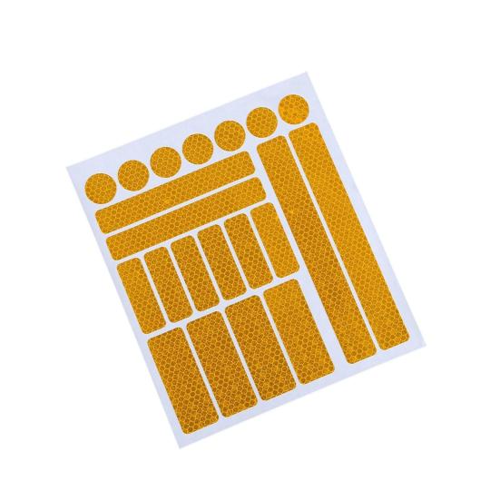 Предупреждающая наклейка для велосипеда, практичная самоклеящаяся сотовая сетка, велосипедная светоотражающая полоса, автомобильные аксессуары