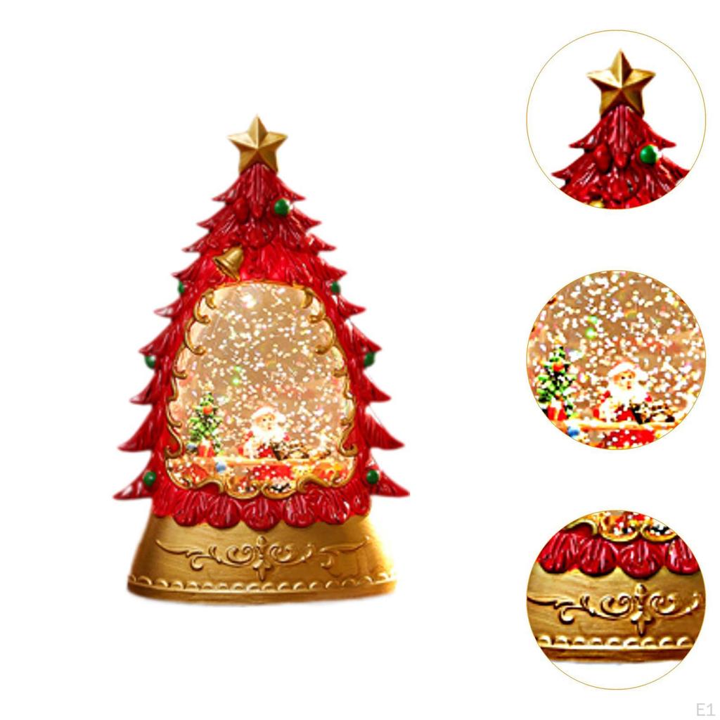 Рождественский снежный шар фонарь лампа ретро стиль аксессуары блестящая вода домашний декор