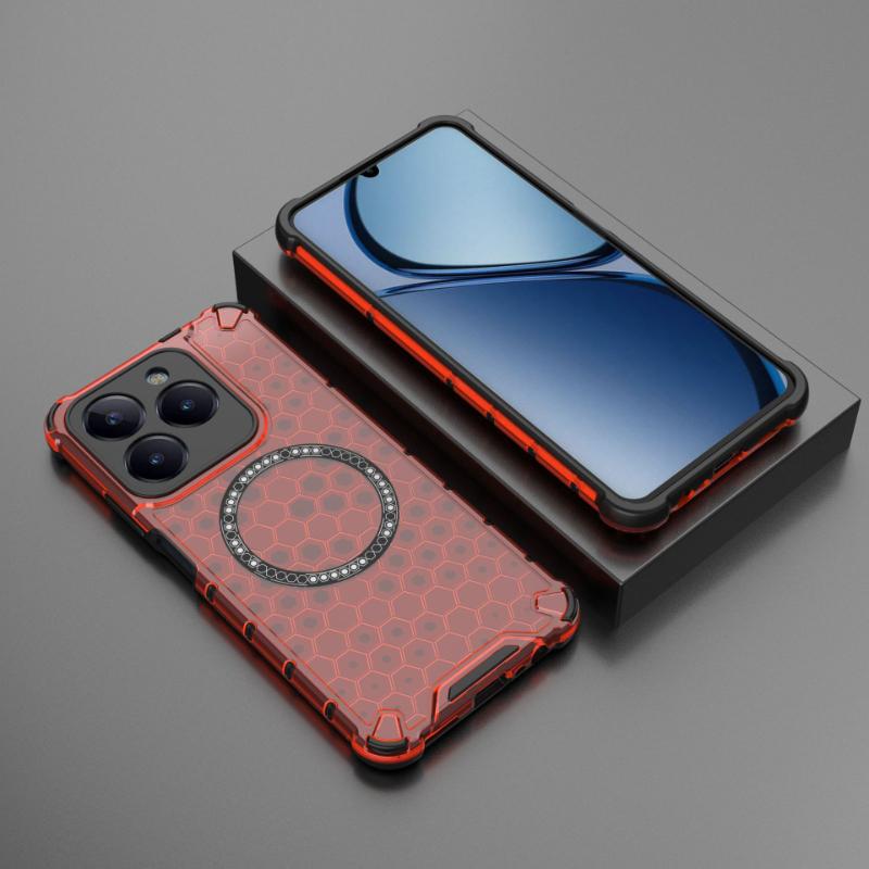 Для Oppo Realme C63 Магнитное кольцо задняя крышка телефона чехол Magsafe кольцо беспроводной зарядки объектив Защитные противоударные чехлы