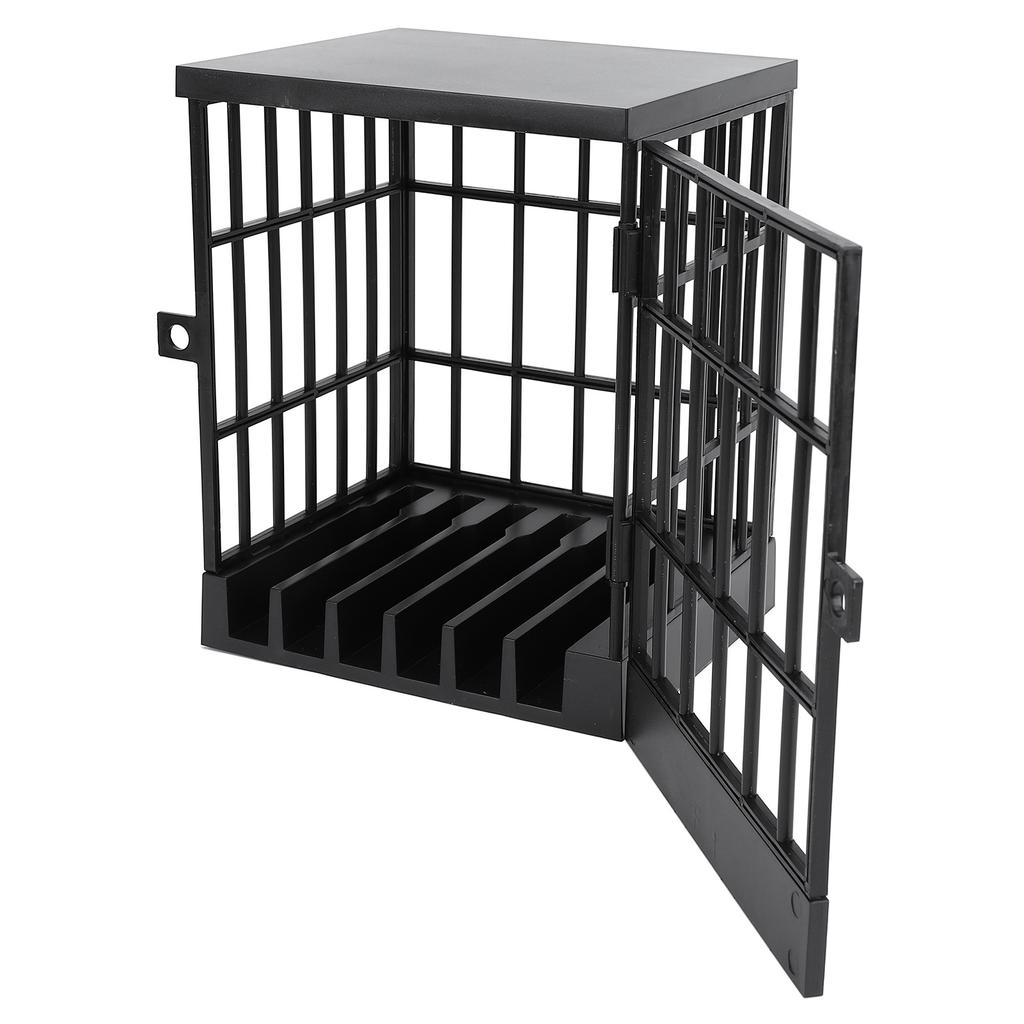 Пластиковая камера-тюрьма для мобильного телефона, запираемая клетка для мобильного телефона для классной комнаты, семейного времени, вечеринки, веселый подарок, полностью черная