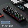 Проводная механическая клавиатура Fenglingdu на 87 клавиш с переключателями Blue, Red, Brown - Градиентная, с боковой гравировкой, Идеально подходит для игр и офиса.