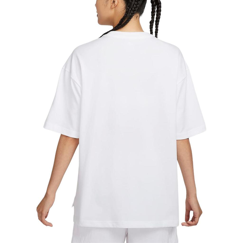 Nike Sportswear Swoosh Oversized Crew Neck Short Sleeve T-Shirt Women T-Shirts White HQ1581100