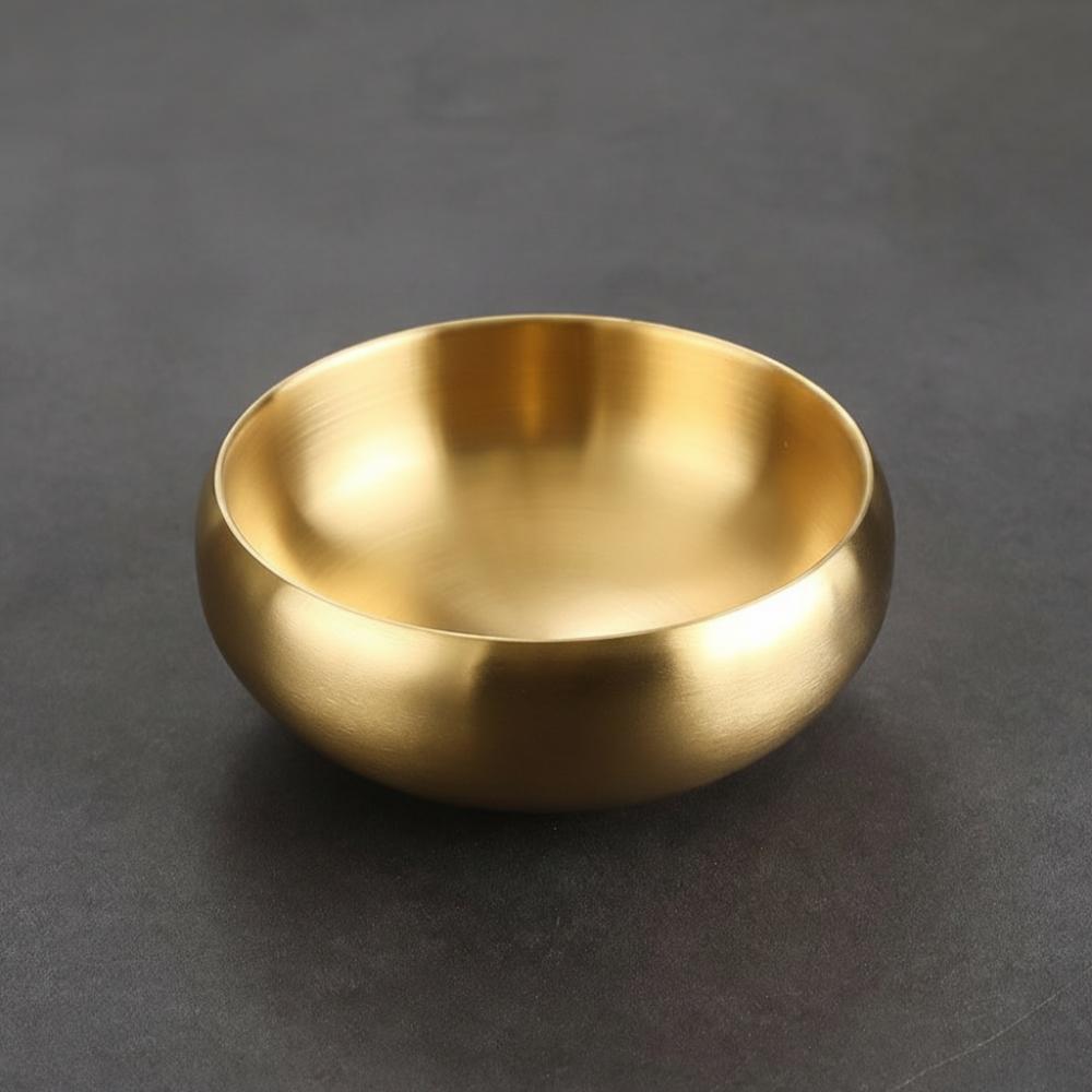 Double-Layer Insulated Soup Bowl Silver/Gold Storage Bowl High Quality Rice Bowl Home Dining
