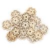 100Pcs Wood Pieces Natural Wood Material DIY Smooth Surface Flower Shape Wood for Decoration