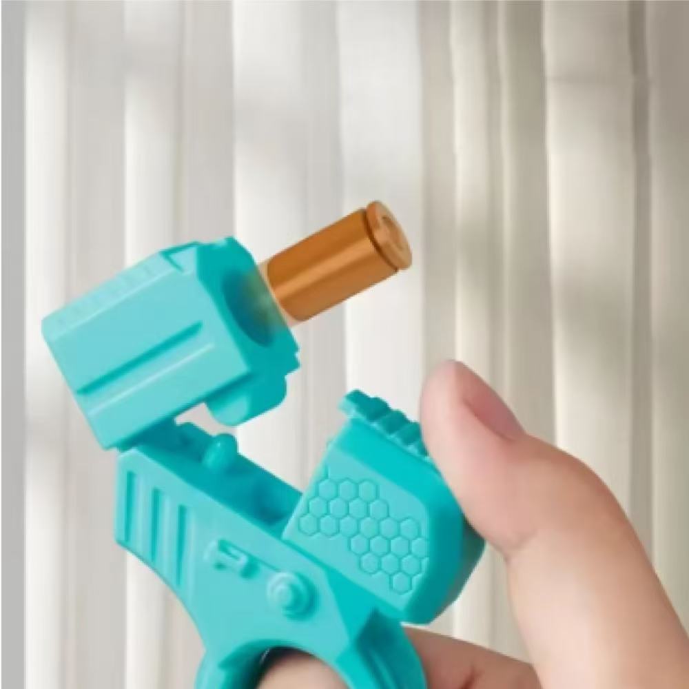 Новый Мини-пистолет с выбросом гильз, может запускать, декомпрессионный, EDC, кольцо для пальца, пистолет, спиннер-непоседа, трещотка, игрушка для снятия стресса и тревоги, пистолеты