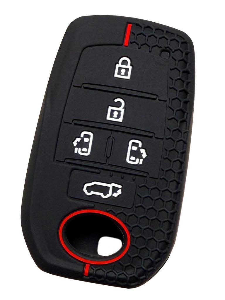 Чехол для Toyota Smart 5 кнопок Новый Alphard Новый Vellfire Новый Noah Новый Voxy для идеальной гладкости Для автомобилей Toyota Красный IKTSilicon Ключи, / (2023~)
