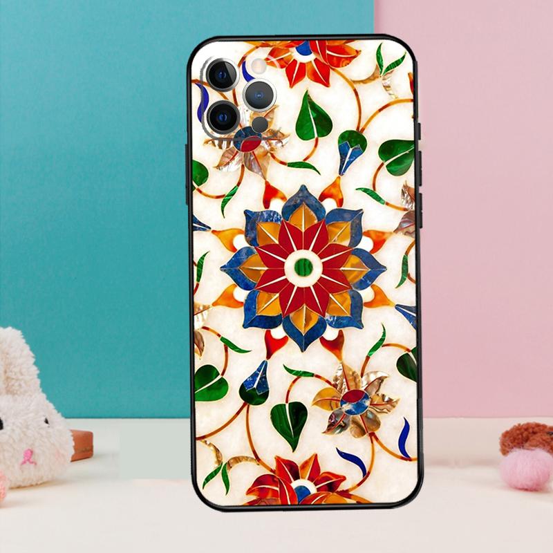 Чехол для телефона с марокканской плиткой для iPhone 16 14 13 12 11 15 Pro Max 12 13 mini XR 15 16 Plus 16e Накладка Coque