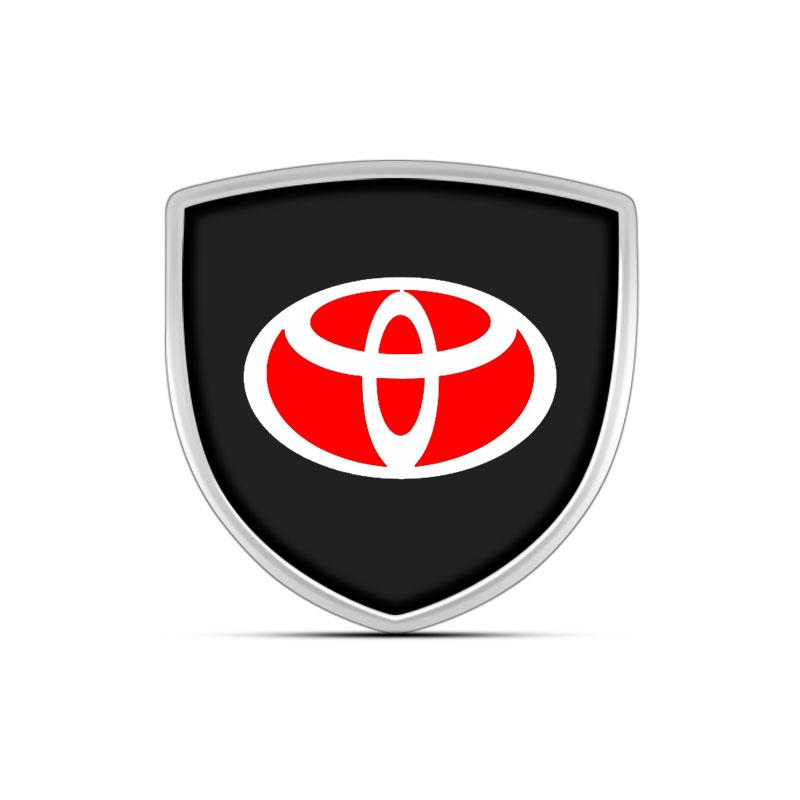 1Pcs 3D Metal Auto Door Shield Emblem Car Body Badge Sticker Styling for Toyota TRD Camry Corolla Yaris Chr Auris Avensis T25