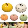 Cute Colorful Polka Dot Pumpkin Pillow Toy For Halloween Decor