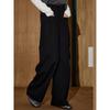 Coolhut Retro American Style Black High-Waisted Straight Wide-Leg Women's Loose Slimming Casual Pants Winter New Long Pants