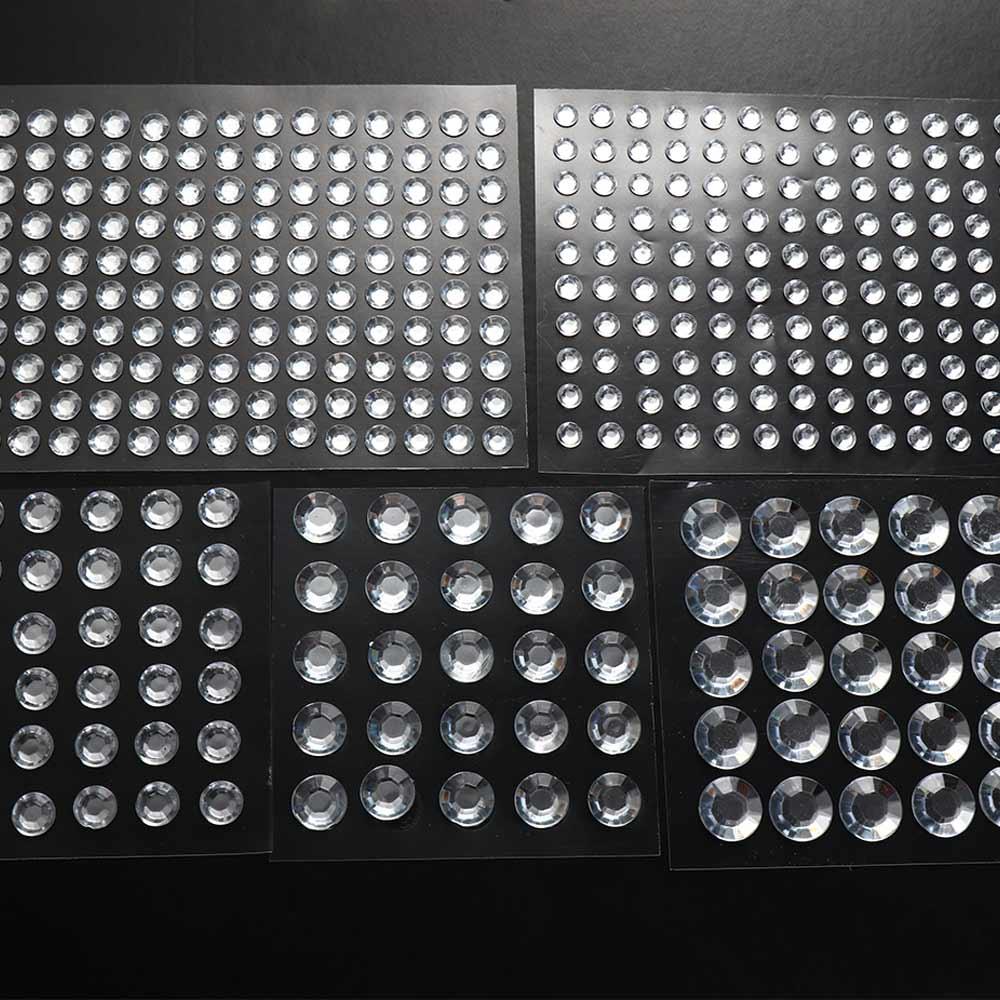 3-12MM Face Стразы Кристалл Наклейки Модные 3D Драгоценные Камни Наклейки Женщины