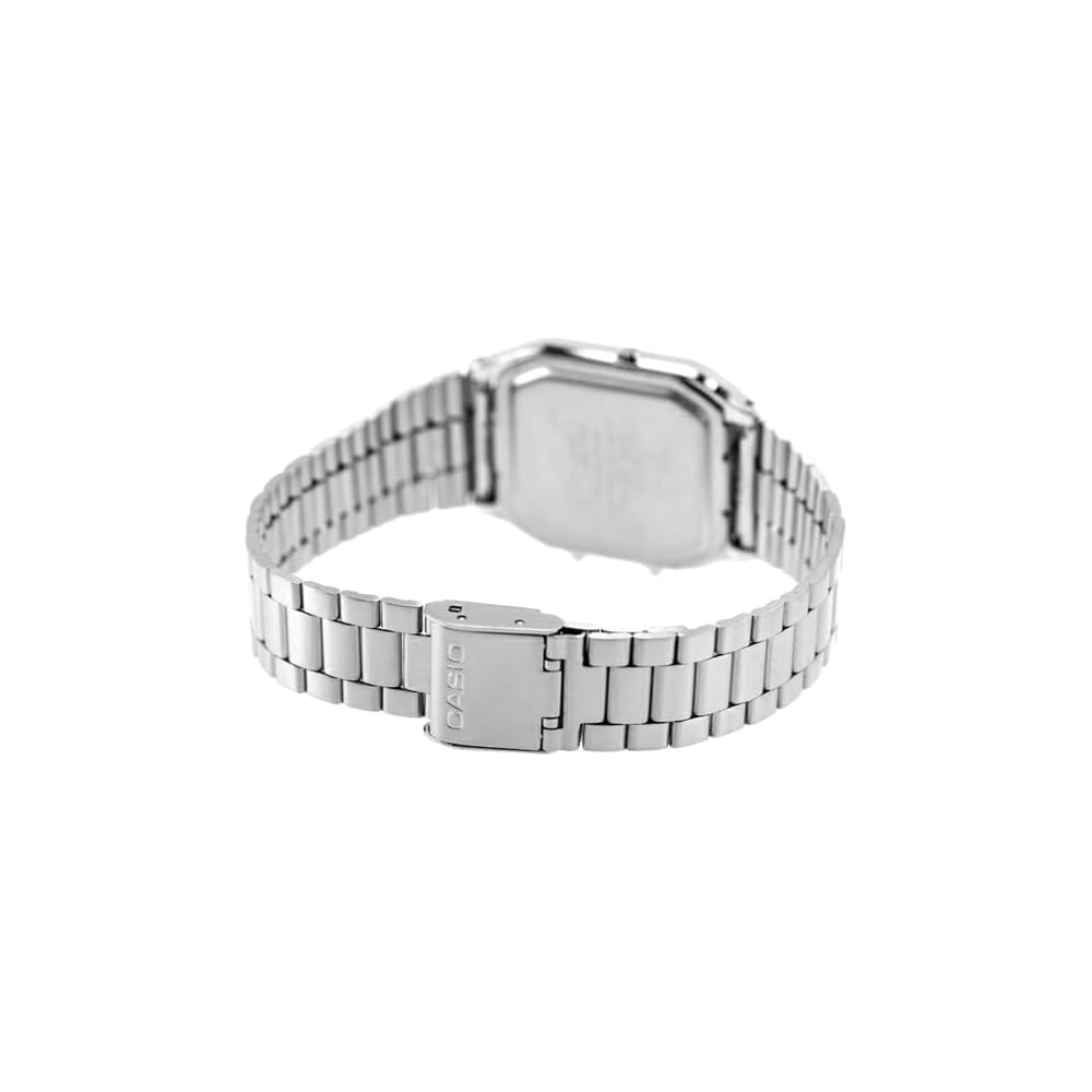 Мужские кварцевые часы Casio Chipkashi Standard AQ-230A-7D Серебристые из нержавеющей стали Водонепроницаемые