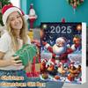 Advent Calendar 2025 Chicken With Santa Hats 2D Hanging Ornament Christmas Countdown Calendar Christmas Tree Decoration