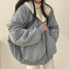 Winter Clothes Women Thicken Warm Parkas Oversized Kawaii Hooded Coat Ladie Korean Fashion Casual Loose Zip Up Jackets For Women