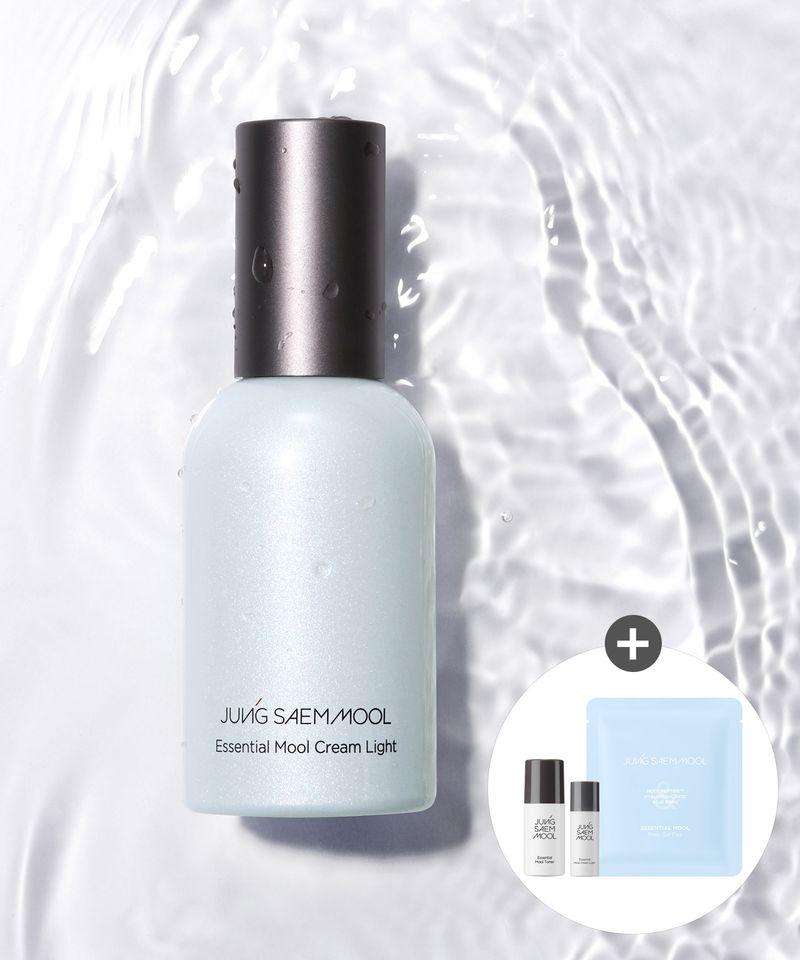 Essential Water Cream Light 50ml (Water Toner 15ml + Water Cream Light 8ml + Free Prep Pads (2 sheets))