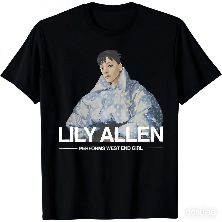 Unisex Allen Lily West End Tour 2026 TShirt Pure Cotton Crewneck Short Sleeve Tee With Iconic