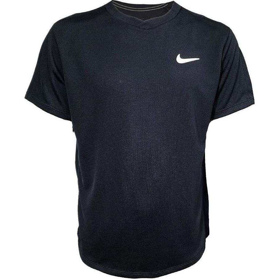 Nike Футболка Court Dri-FIT Victory Solid Logo с коротким рукавом, детские топы, черная CV7565-010