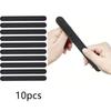 10 Pieces Natural Nail Nail File, Granular Nail File, Nail Buffer Block Shaping Smooth, Professional Nail File Black Buffer Nail File Set