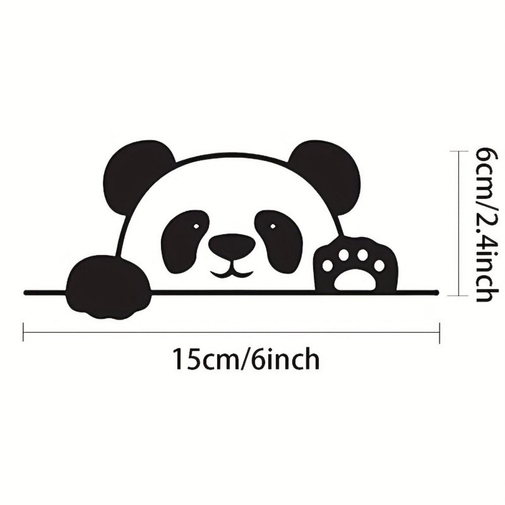 Vinyl Car 3D Panda Stickers Universal Simulation Panda Cars Decal  Car-Styling