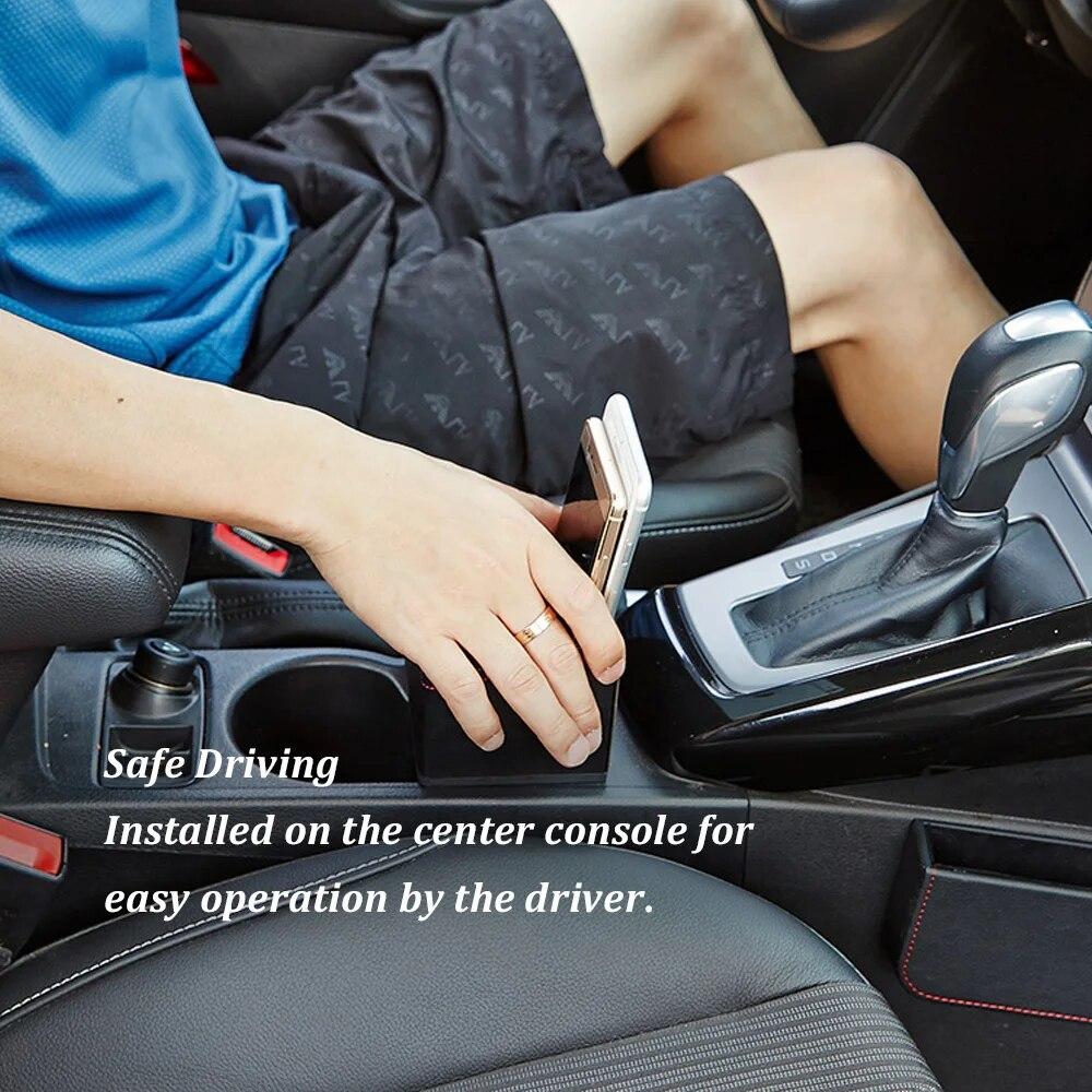 Центральный ящик для хранения автомобиля, кожаный органайзер, контейнер, держатель для чашек, карманный центральный консольный органайзер для хранения монет, карточек-ключей