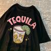 Tequila Cheaper Than Therapy Mens Tops Simplicity Loose Streetwear Creativity Crewneck T-Shirts O-Neck T-Shirt For Women