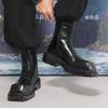 Chelsea boots men's 2024 autumn and winter new British style men's square head thick sole heightening Martin boots 2907-J