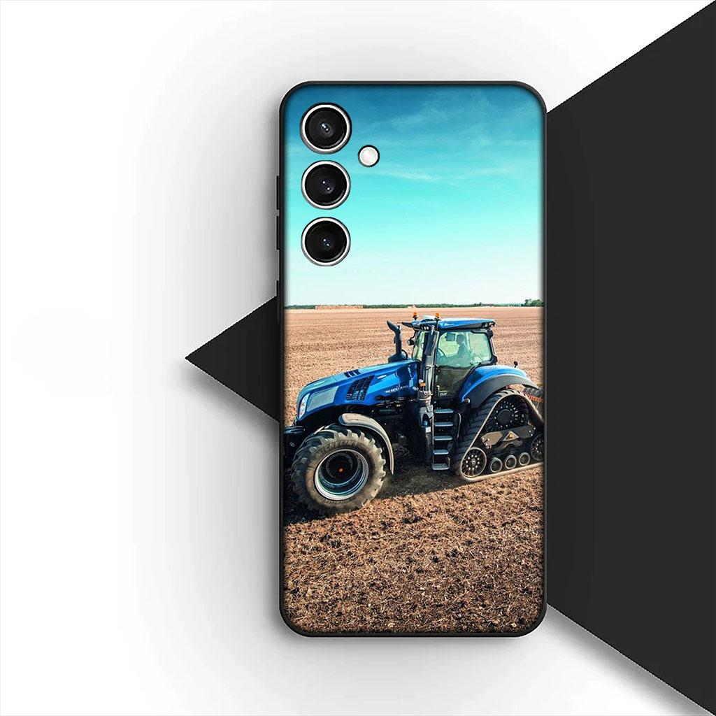 Farms Vehicles Tractors Silicone Phone Cover for Motorola Moto G86 G57 E14 E15 G14 G34 G35 G84 G24 A54 G15 Power E22 Soft Case
