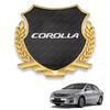 Corolla Car Metal Compatible with Corolla and W COROLLA Car Sticker Car Logo Decorative Sticker Mirror Emblem, Emblem, X, G, Grades, Decal, (Gray