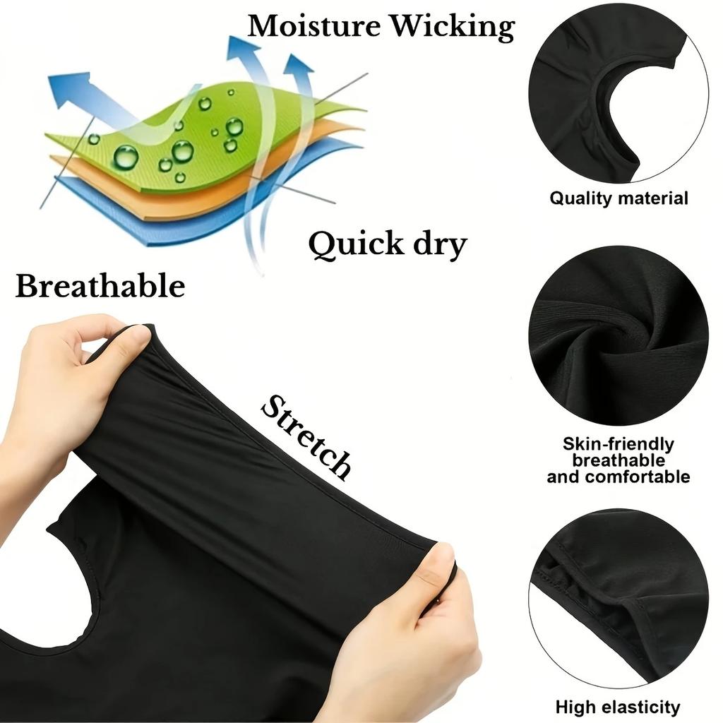 3 шт. Быстросохнущая балаклава Спортивная маска на все лицо Мягкие дышащие шапочки Подкладка для велосипедного шлема Бег Пеший туризм Рыбалка Капюшоны