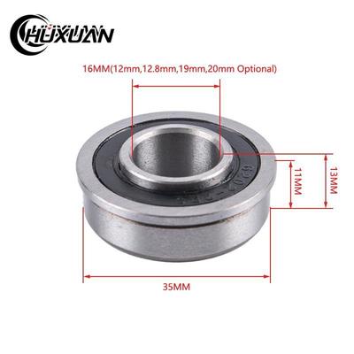Подшипник F6202 F6202RS F6202-16-2RS 13x35x11 мм Фланец ABEC-1 Миниатюрный Глубокий Шариковый Садовая Тележка Шариковый Закрытый Подшипник Колеса Тачки