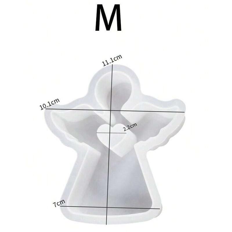 1/2 шт 3D Ангел силиконовые формы для свечей DIY геометрический ангел ручная работа ароматерапевтические свечи гипсовые смоляные формы для домашнего декора