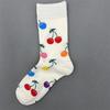 Женские носки унисекс из чесаного хлопка Happy Socks Вишня Клубника