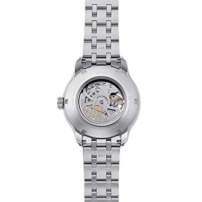 [Orient Star] Automatic Watch Layered Skeleton Mechanical Japan-Made 2-Year Warranty Open Heart RK-AV0B03B Men's Black