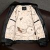 New Genuine Leather Jacket Men Real Cowhide Fur Collar Flight Coat Winter Padded Jacket