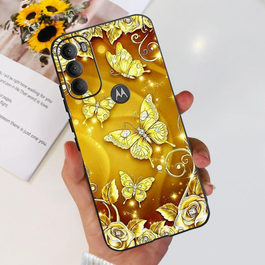 Lovely Printing Case For Motorola Moto G71 5G Soft TPU Black Silicone Back Cover For MOTO G71 G 71 5G XT2169-1 Phone Cases