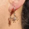 Crab Shape Dangle Earrings for Women 2025 New Fashion Golden Drop Earring Zirconia Jewelry Wedding Party Accessorie