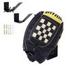 Bedroom Sports Decoration Baseball Glove Display Stand, Wall Mount Space Saving Hanger, Durable Stainless Equipment Organizer Steel Storage